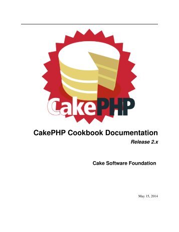 CakePHP Cookbook 2.4