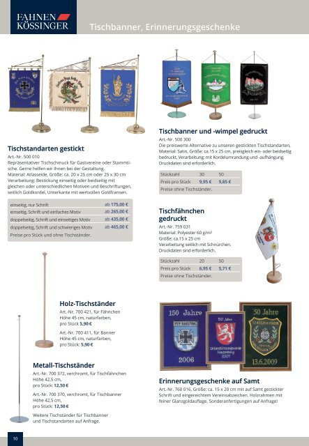 Vereins- und Festbedarf Katalog 2019