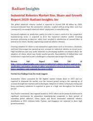 Industrial Robotics Market Size, Share and Growth Report 2020