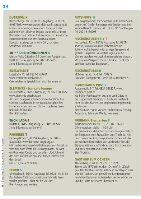 Biergarten-Guide Augsburg 2016