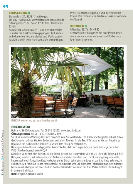 Biergarten-Guide Augsburg 2016