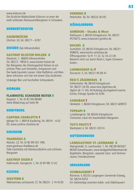 Biergarten-Guide Augsburg 2016