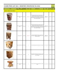 Bhome Wholesale Pricelist Stools 2016