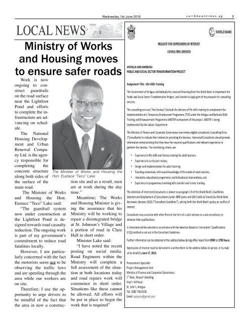 Caribbean Times 20th Issue - Wednesday 1st June 2016