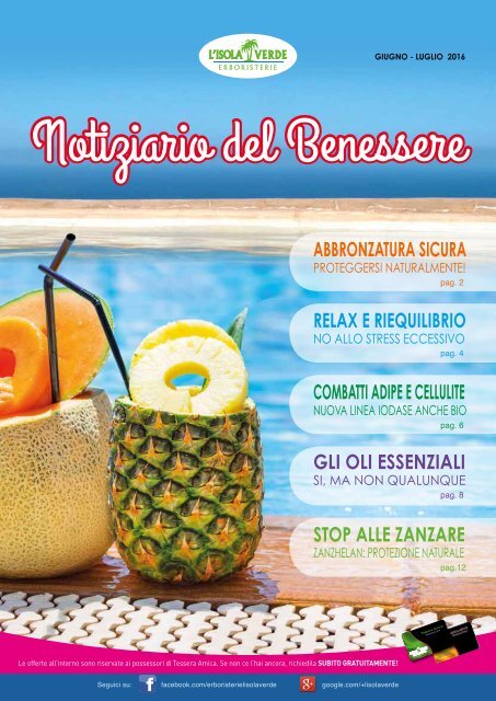 Notiziario del Benessere Giugno - Luglio 2016 