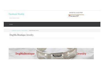 DogMa Boutique Jewelry – Handmade Monthly - Handmade for Pet Lovers