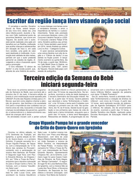 Jornal News Parobé - Edição 27 (13/05/2016)