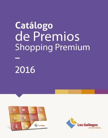 Catalogo de Premios