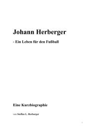 Johann Herberger - Ein Leben für den Fußball - Eintracht-Archiv