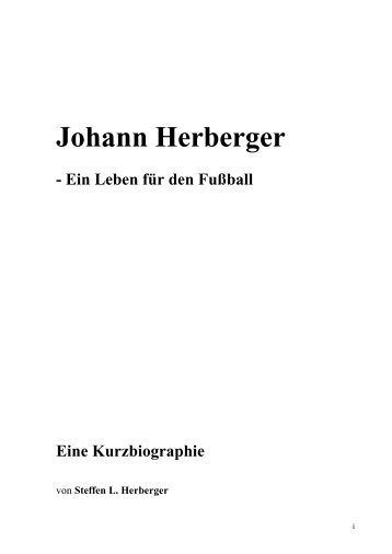 Johann Herberger - Ein Leben für den Fußball - Eintracht-Archiv