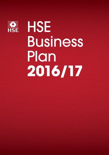 HSE Business Plan 2016/17