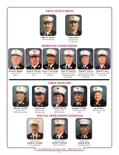 FDNY Medal Day 2016