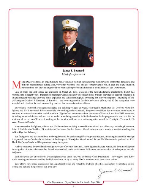 FDNY Medal Day 2016