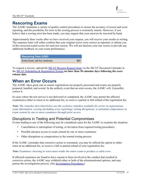 The MCAT Essentials for Testing Year 2016