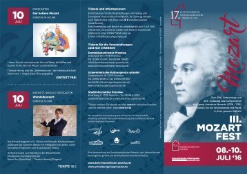 Flyer Mozartfest