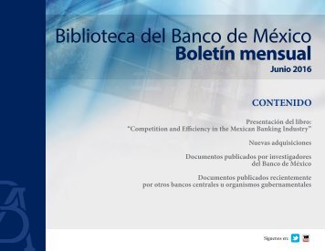Biblioteca del Banco de México Boletín mensual