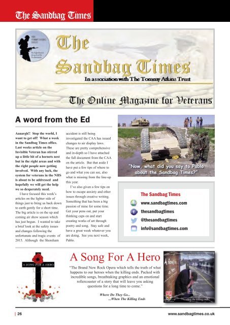 The Sandbag Times Issue No: 20