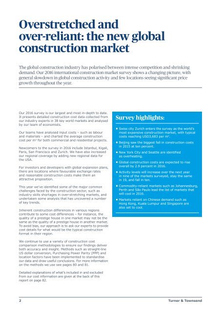 International construction market survey 2016