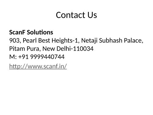 Website designing Delhi - Scanf Solutions