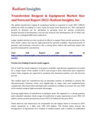 Transfection Reagent & Equipment Market Size and Forecast Report 2022
