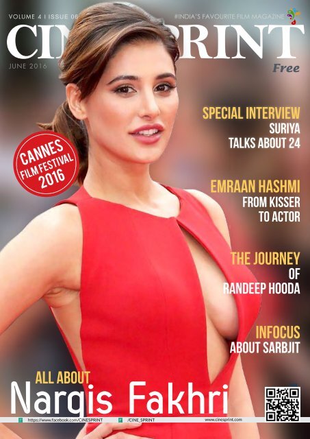 Sweta Singh Sex - CineSprint Magazine June 2016