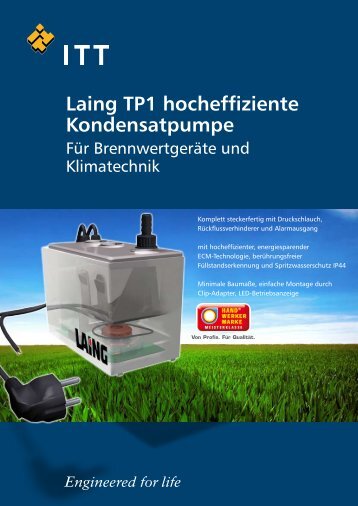 Laing TP1 hocheffiziente Kondensatpumpe - Fieberitz