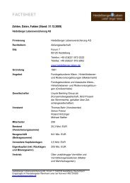 FACTSHEET - Heidelberger Leben