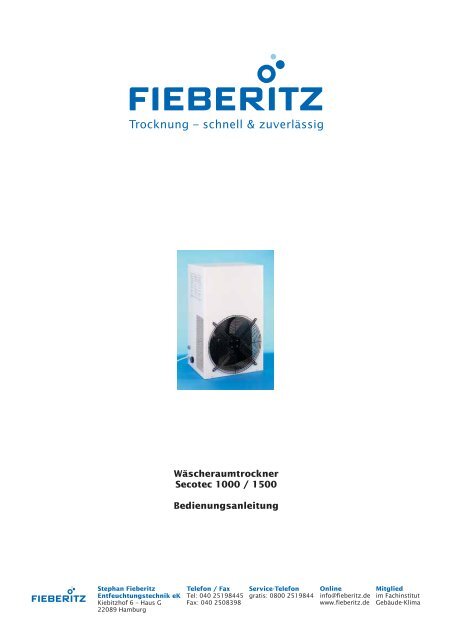 [pdf] Bedienungsanleitung - Fieberitz