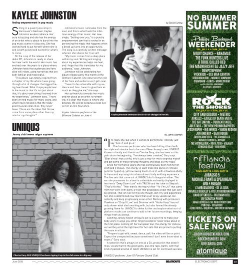 BeatRoute Magazine B.C. print e-edition - June 2016