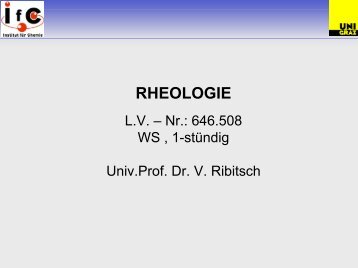 RHEOLOGIE