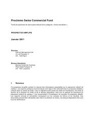 Procimmo Swiss Commercial Fund - FidFund