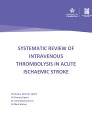 SYSTEMATIC REVIEW OF INTRAVENOUS THROMBOLYSIS IN ACUTE ISCHAEMIC STROKE