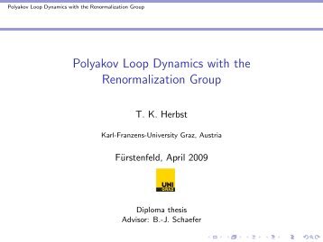 Polyakov Loop Dynamics with the Renormalization Group