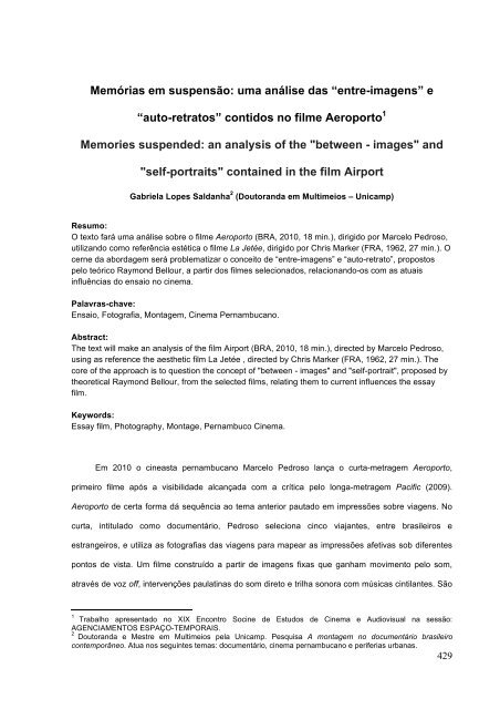 Estudos de Cinema e Audiovisual