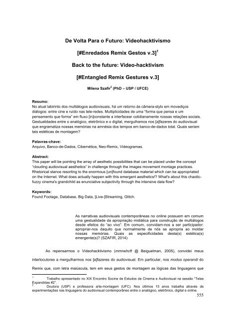 Estudos de Cinema e Audiovisual