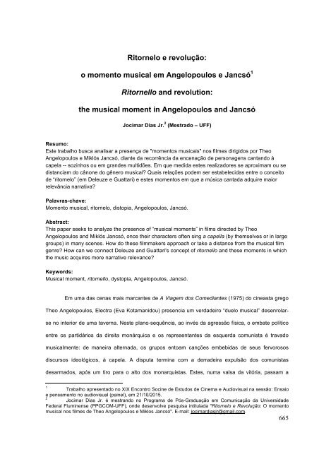 Estudos de Cinema e Audiovisual