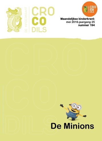 mei 2016 kinderkrant de minions 