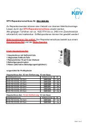 KFV-Reparaturverschluss Nr. RS 1300 SG Zu ... - KBV