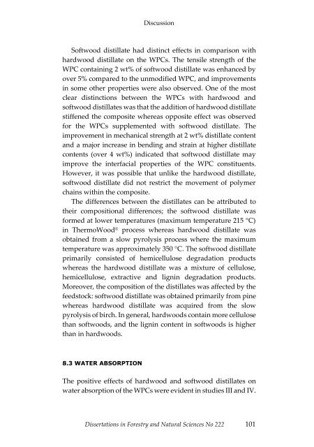 Dissertations in Forestry and Natural Sciences