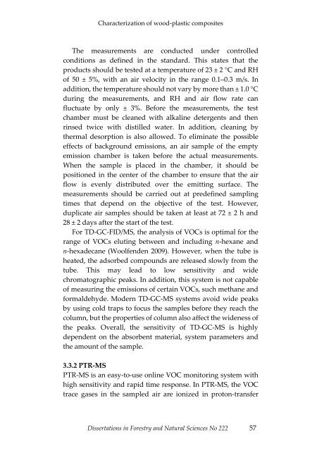 Dissertations in Forestry and Natural Sciences