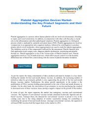 Platelet Aggregation Devices Market- Understanding the Key Product Segments and their Future