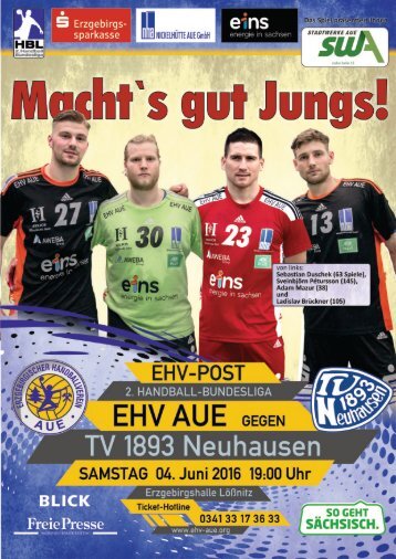 EHV Post - EHV Aue gegen TV 1893 Neuhausen