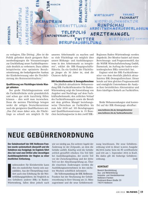 Holzwirtschaft | w.news 06.2016