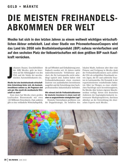 Holzwirtschaft | w.news 06.2016