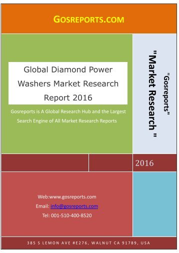 Global Diamond Power Washers Market Research Report 2016