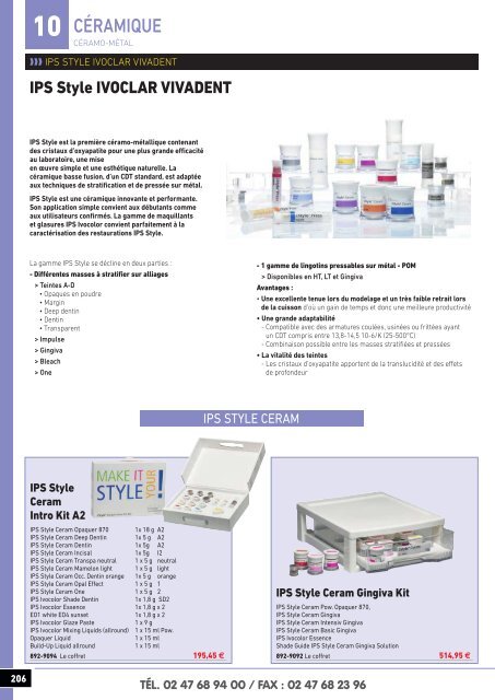 Catalogue de vente laboratoire