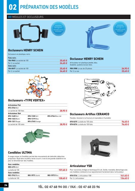 Catalogue de vente laboratoire