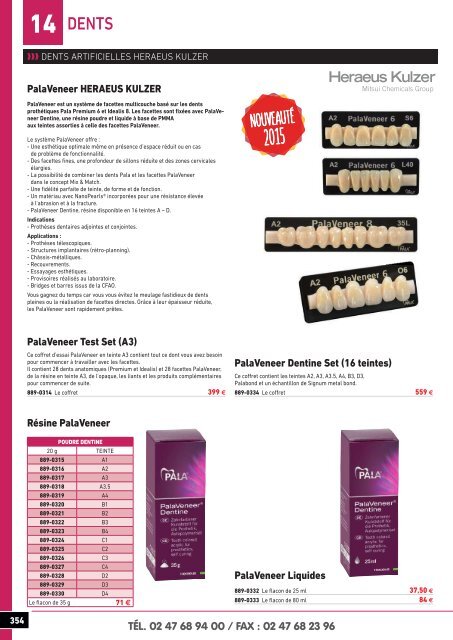 Catalogue de vente laboratoire