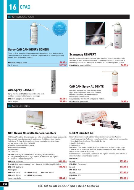 Catalogue de vente laboratoire