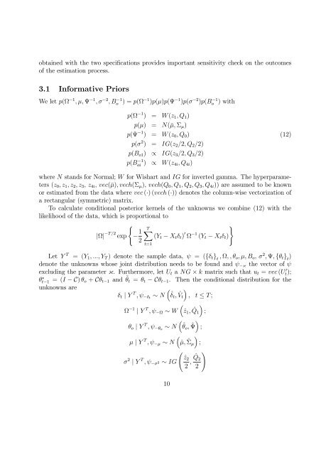 PANEL INDEX VAR MODELS: SPECIFICATION, ESTIMATION - Ivie